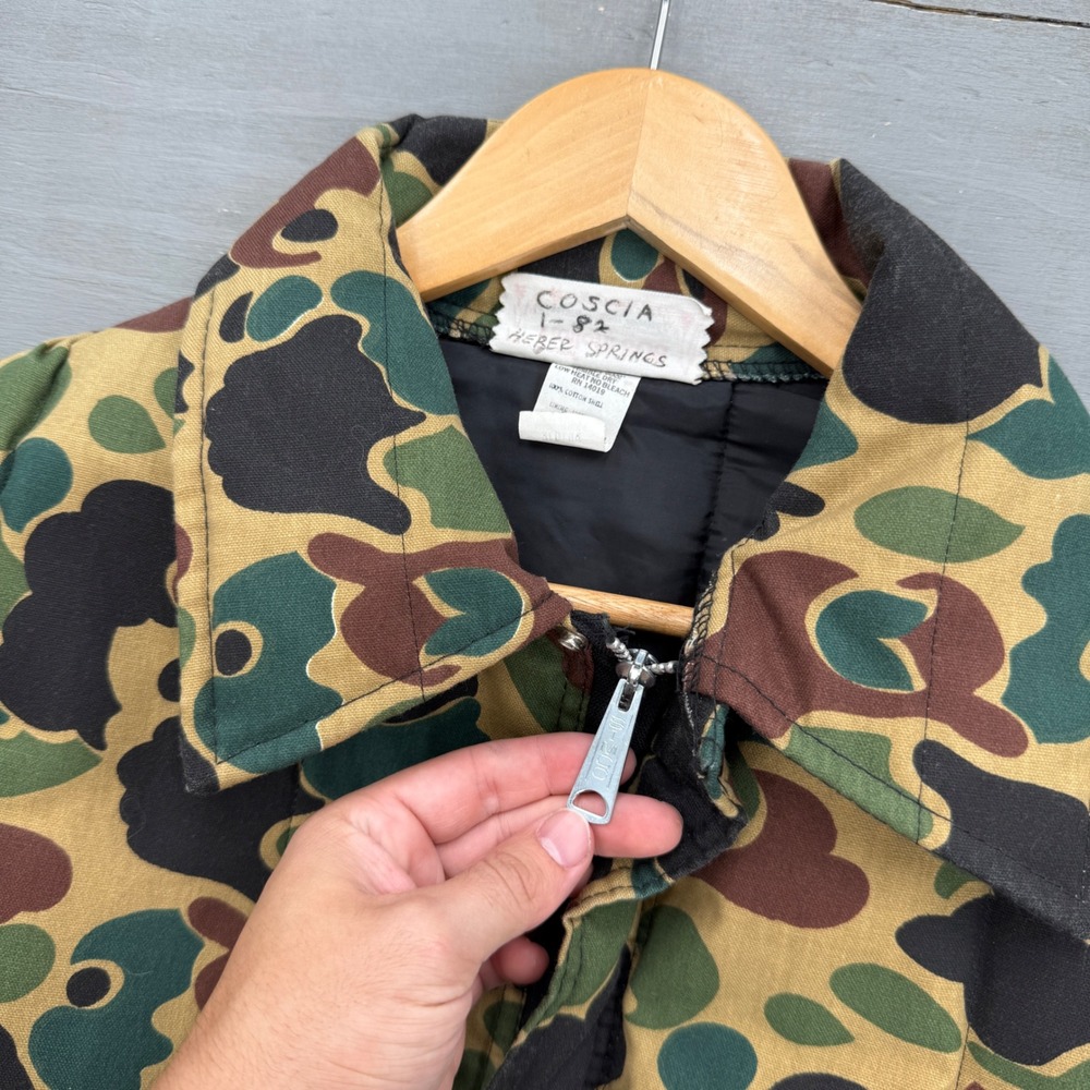 Vintage Hollofil 808 Hunting Jacket Duck Camo Insulated Utility Medium - Picture 2 of 8